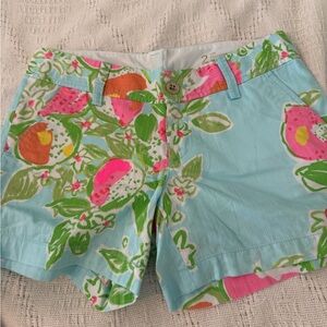 Lilly Pulitzer Blue Floral Women's Shorts